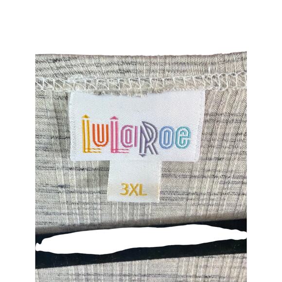 LuLaRoe Women's Plus Size Sleeveless Duster Vest Heather Gray Size 3XL 3X - Picture 3 of 3